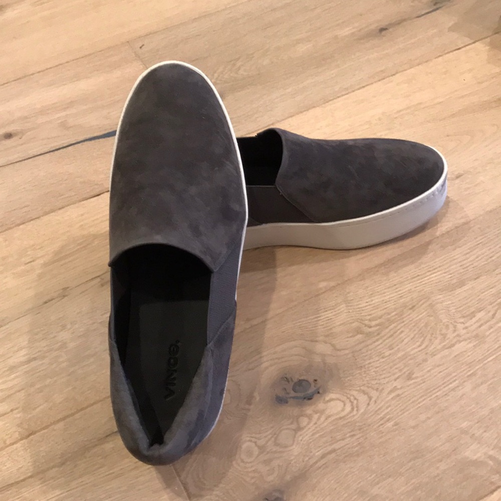 Grey suede Vince sneakers size 8